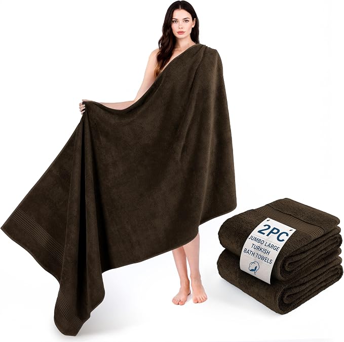 Cotton Paradise 100% Cotton Turkish Towel Set, Soft Absorbent Quick Dry by UNITEDHOMETEXTILE