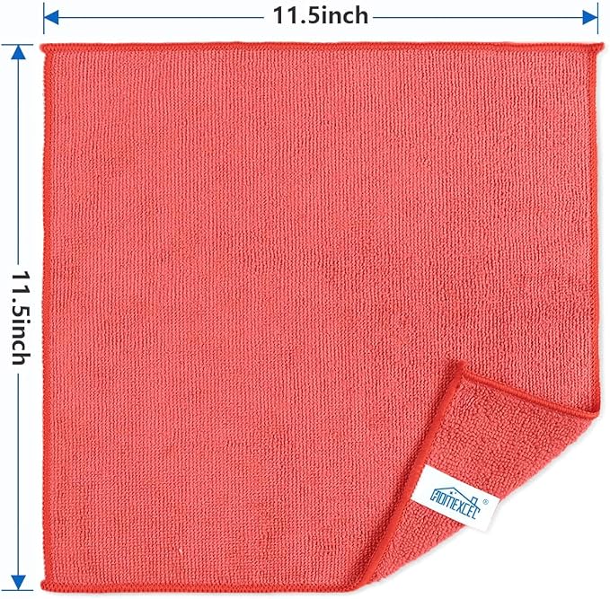 HOMEXCEL 100PK Microfiber Cleaning Cloth, Cleaning Rag - Image 7