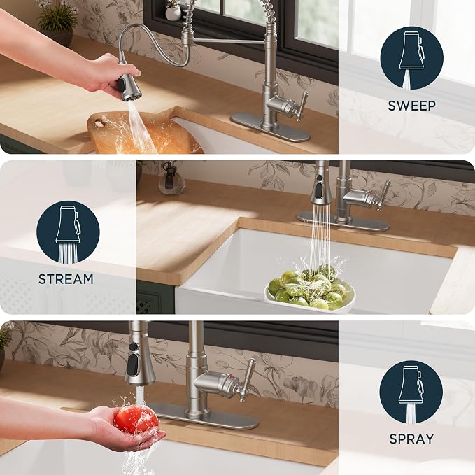 FORIOUS Vintage Kitchen Faucet - Image 4