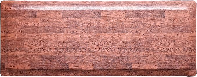 Rhino Mats, Softwoods Anti Fatigue Floor Mat, Commercial Grade Kitchen Mat, Standing Desk Mat, Office, Garage or Anywhere, Standing Comfort. (Oak, 3' x 10' x 1/2")