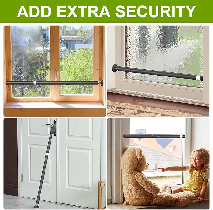 Sliding Glass Door Security Bar, Patio Door Barricade Security Bar, Apartment - Image 7