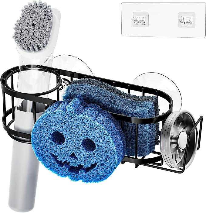 Cisily Sponge Holder Smiley Face, Sink Caddy - Image 3