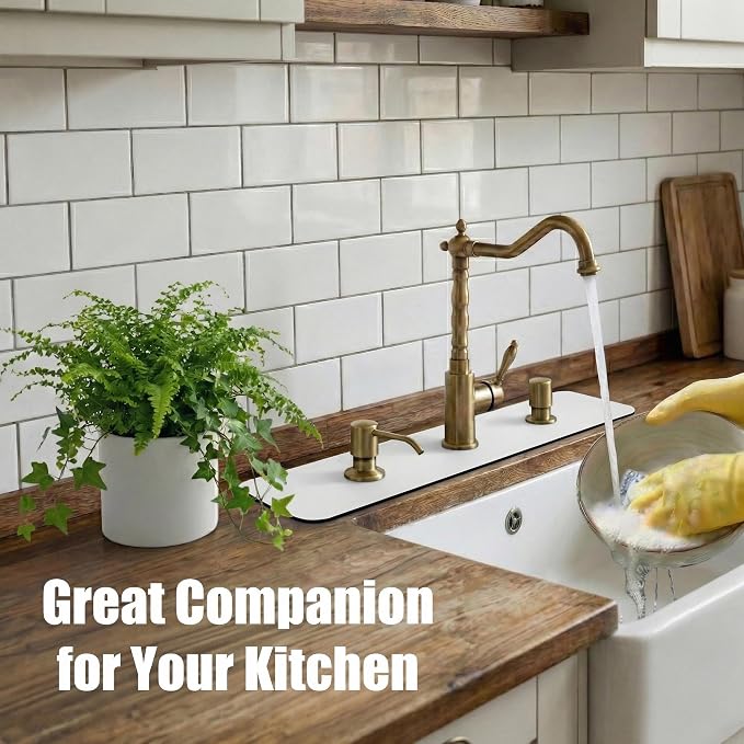 2PCS Kitchen Bathroom Faucet Mat - Image 6
