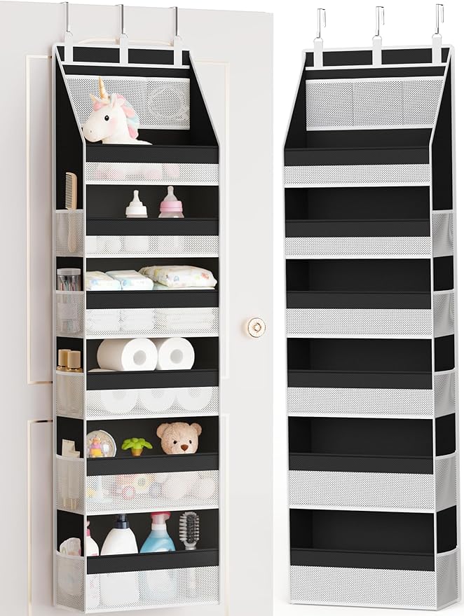 Over the Door Organizer, Heavy-Duty 6-Shelf Hanging Storage by Criusia