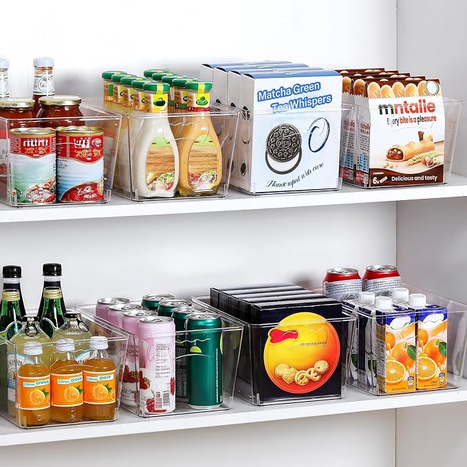 12 PACK LARGE Clear Storage Bins - Image 4