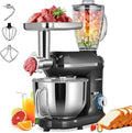 VIVOHOME 3 in 1 Multifunctional Stand Mixer with 6 Quart Stainless Steel Bowl, 650W 6 Speed Tilt-Head Meat Grinder, Juice Blender, Black