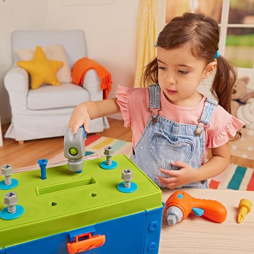 Battat Kids Tool Set, Busy Builder Toddler Tool Box - Image 9