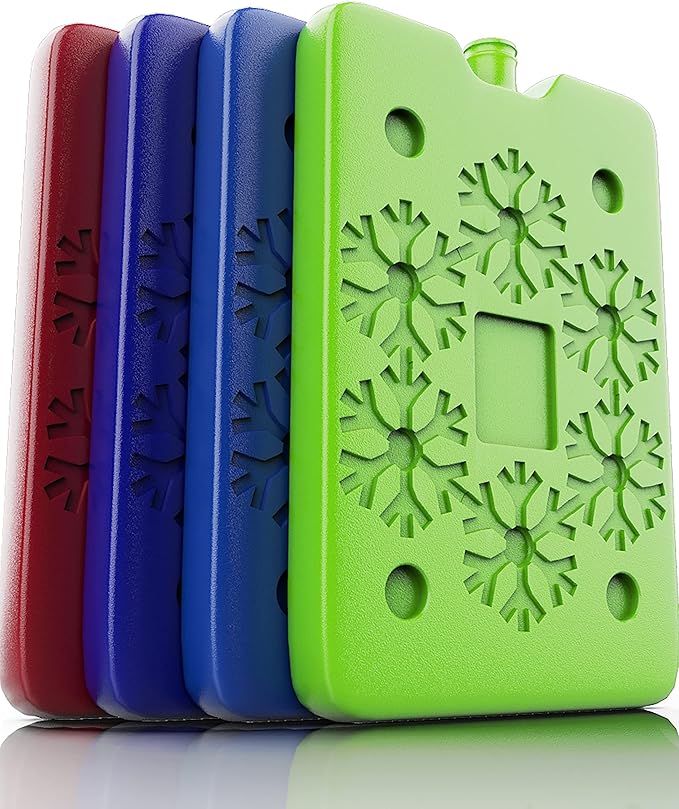 TrekProof Ice Packs for Lunch boxes and Coolers | Bento Lunch Box Ice Packs, Cooler Bag for Work, School, Picnic or Camping | Reusable Small Freezer Pack, Adult and Kid Friendly