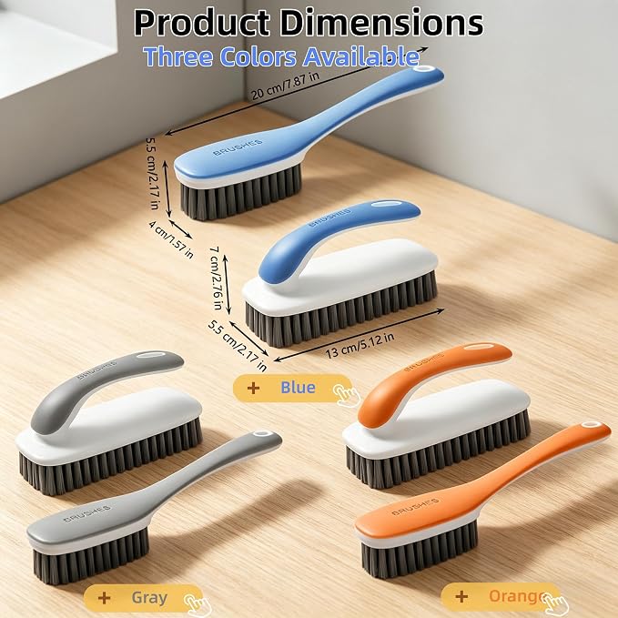2 Pack Soft Bristle Cleaning Brushes Scrub Brush - Image 2