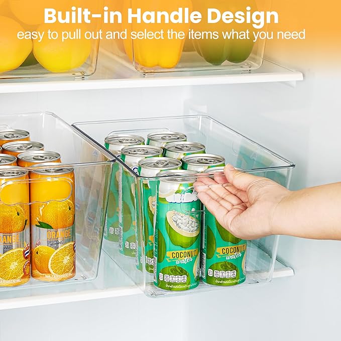 YIHONG 36 Pack Clear Pantry Organizer Bins, Plastic Containers - Image 5