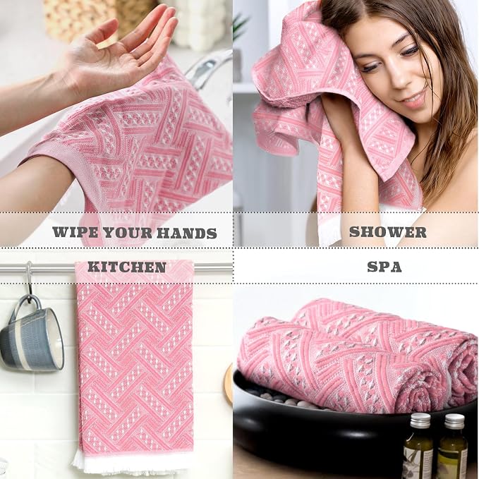 HunnmingRe 4 Pack Boho Hand Towel - Image 7