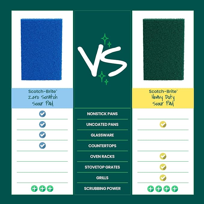 Scotch-Brite Zero Scratch Scouring Pad, 3 Pack - Image 7