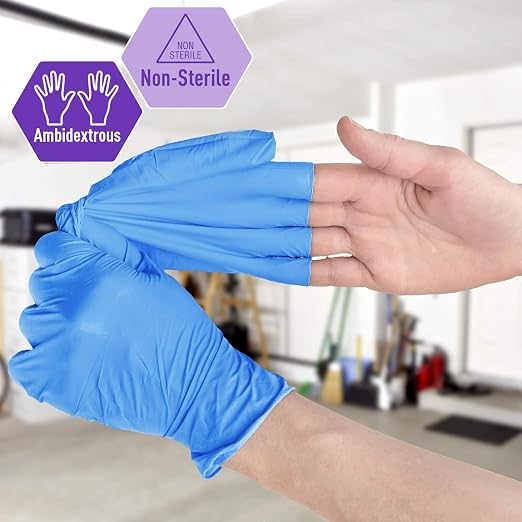 MED PRIDE Nitrile/Vinyl Blend Exam Gloves, Powder-Free - Image 3