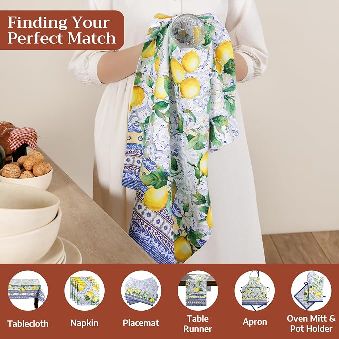 Maison d' Hermine Kitchen Towels Set of 3 Reusable 100% Cotton 27.50" x 20" - Image 4