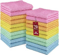 DecorRack 100% Cotton Washcloths 12x12 in by DecorRack