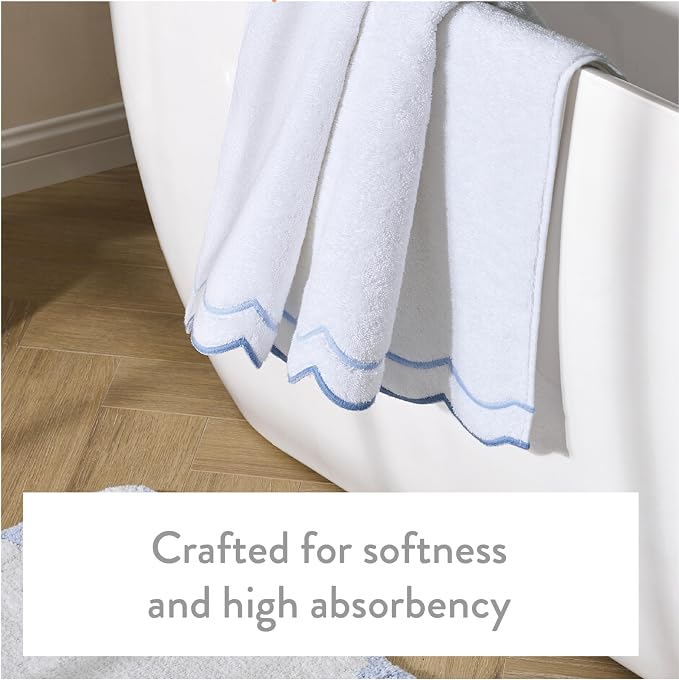 Peri Home 2 Piece Cotton Bath Towel Set, Embroidered - Image 2