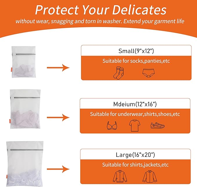 Polecasa Diamond Mesh Laundry Bags 3 Pack - Image 3