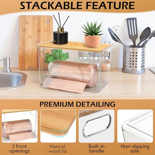 2-in-1 Stackable Trash Bag Dispenser & dishwasher pod holder - Image 5