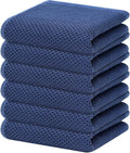 Homaxy 100% Cotton Waffle Weave Kitchen Dish Towels 6-Pack, Ultra Soft by Homaxy