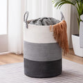 YOUDENOVA Cotton Rope Laundry Hamper Basket, 58L Blanket Basket by YOUDENOVA