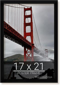 wallsthatspeak 17x21 Black Picture Frame for Puzzles Posters Photos or Artwork
