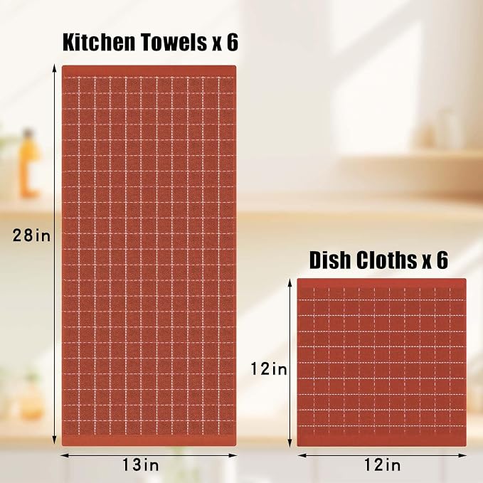 Homaxy Kitchen Towels and Dishcloths Set - Image 4