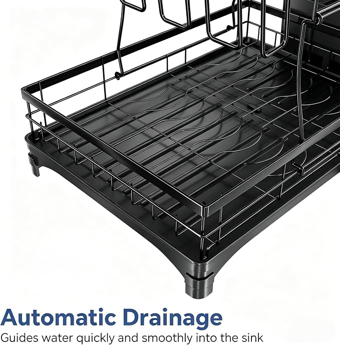 Simple Trending Dish Drying Rack, 2-Tier - Image 6
