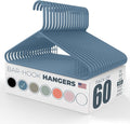 Plastic Hangers 50 Pack – Made in the USA – 6lb Capacity Standard Clothes by NeatiesHangers