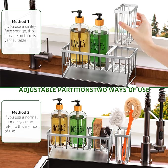 Cisily Kitchen Dish Soap Dispenser Set - Image 4