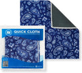 Microfiber Wholesale Quick Cloth Glasses Cleaning Cloths 8x8 Paisley Blue | by MicrofiberWholesale
