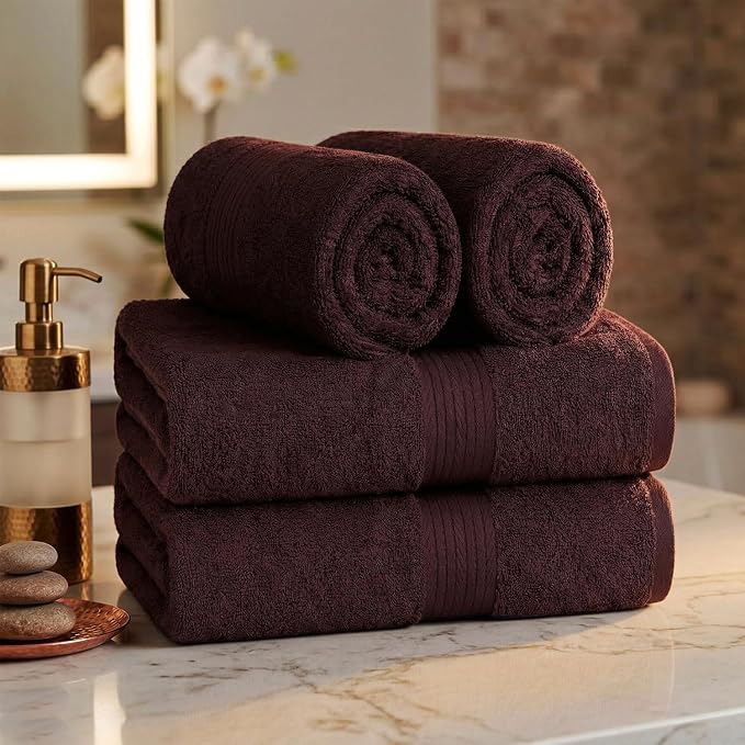100% Cotton Hand Towels 18x28 Inches, 600 GSM, Soft & Absorbent - Image 2