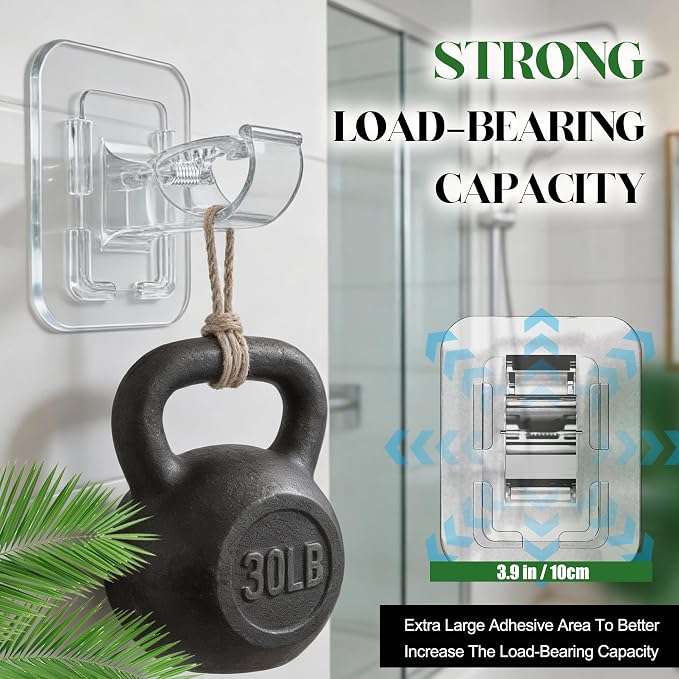 Detachable Adhesive Curtain Rod Holder-20LB, No Drill Curtain Rod Brackets | - Image 4