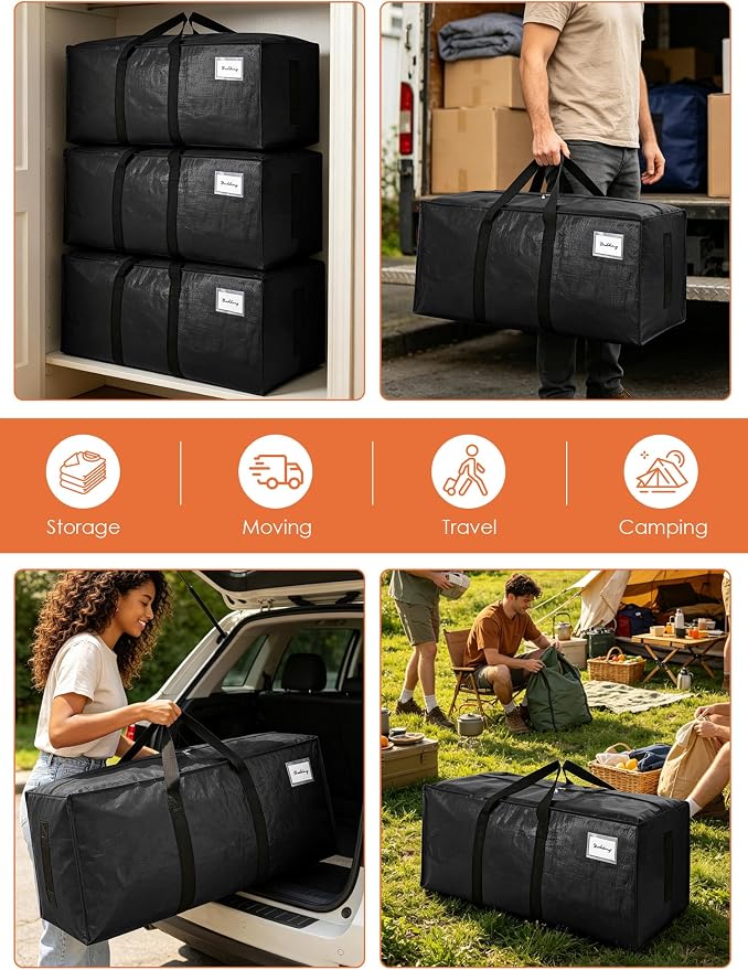SWEET DOLPHIN 12 Pack 200LB Heavy-Duty Moving Bags - Image 6