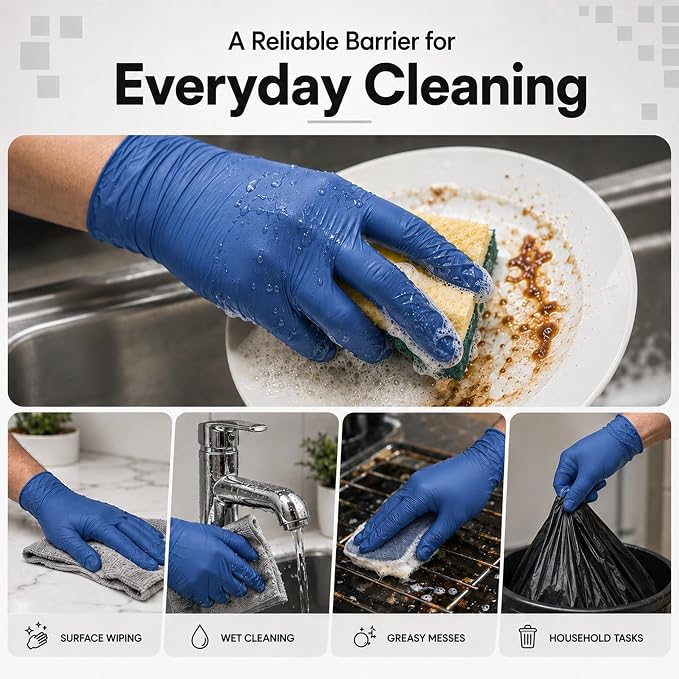 ForPro Disposable Nitrile Gloves, Chemical Resistant, Powder-Free, Latex-Free - Image 4