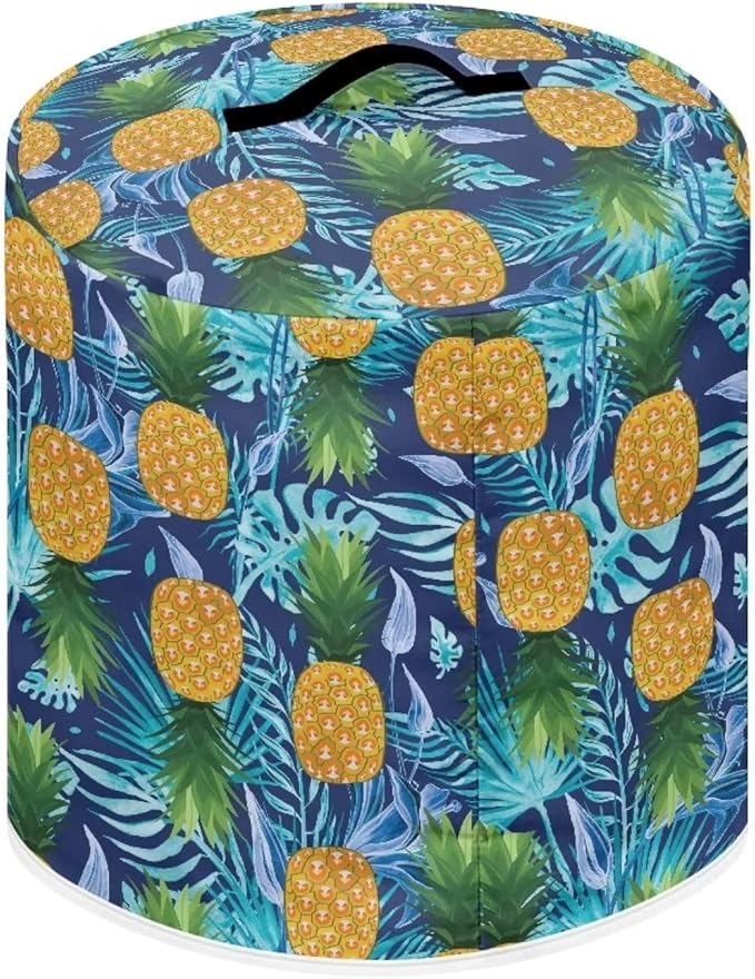 Pineapple Kitchen Appliance Cover for 3 qt Pressure Cooker,Small Appliance Dust Cover for Electric Pressure Cooker/Air Fryer/Rice Cooker/Steamer/Toaster/Oven,Washable