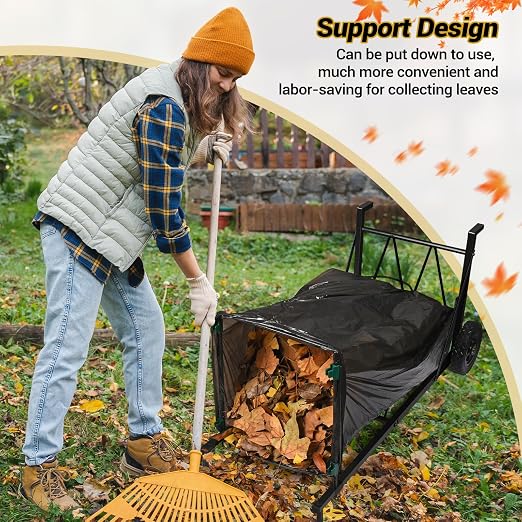 CAROD Trash Bag Holder, Adjustable Metal Leaf Bag Holder from 30-45 Gallon - Image 6