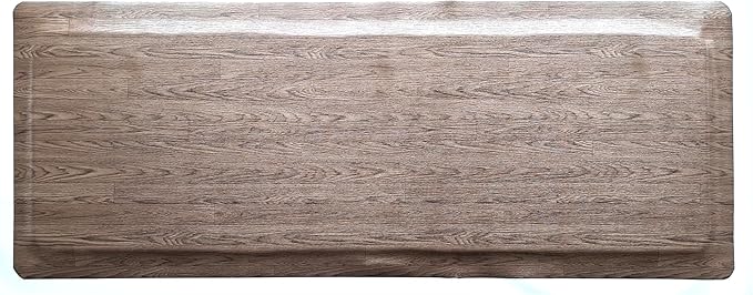 Rhino Mats, Softwoods Anti Fatigue Floor Mat, Commercial Grade Kitchen Mat, Standing Desk Mat, Office, Garage or Anywhere, Standing Comfort. (Driftwood, 3' x 10' x 1/2")