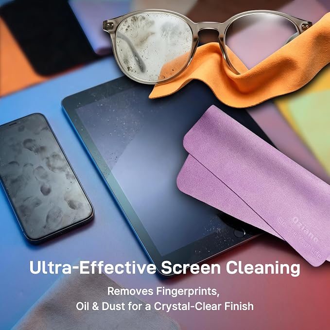 10 Pack Microfiber Cleaning Cloths, Premium 110D Scratch-Free & Lint-Free Clean - Image 2