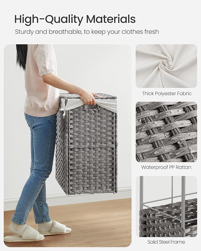 SONGMICS Rolling Laundry Hamper - Image 8