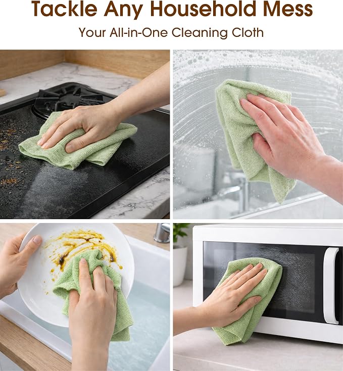 KitchLife Microfiber Cleaning Cloth Roll, 100 Pack - Image 4