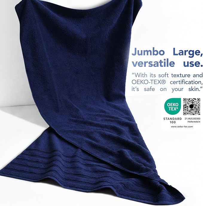 American Soft Linen 100% Cotton Luxury Turkish Towels, 35x70 XL Bath Sheet | - Image 3