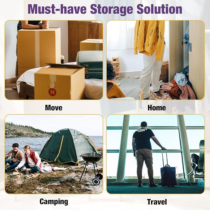 HIBAG Vacuum Storage Bags, Space Saver Bags - Image 3