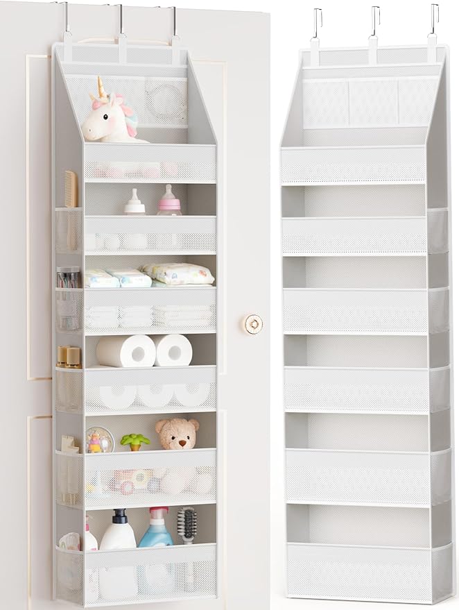 Over the Door Organizer, Heavy-Duty 6-Shelf Hanging Storage by Criusia