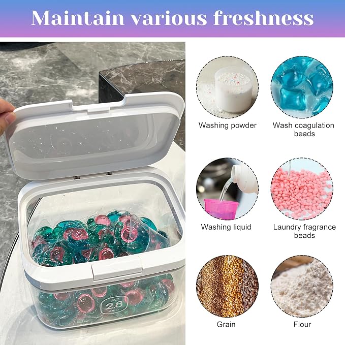 94oz/2.8L Laundry Pods Container - Image 4
