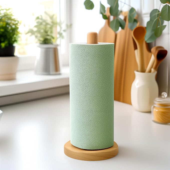 KitchLife Wooden Paper Towel Holder Countertop - Image 9