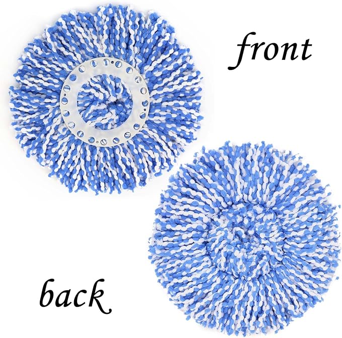 3 Pack 360° Spin Magic Mop Replacement Head, Round Shape Standard Size - Image 5