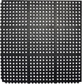 Envelor Interlocking Rubber Floor Mat Restaurant Kitchen Mat Commercial Entrance Door Mat Durable Non-Slip Bar Mat Utility Drainage Mat Indoor Outdoor Wet Areas 3' x 3' - Pack of 4