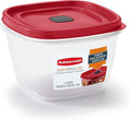 Rubbermaid Easy Find Vented Lid Food Storage Containers 7-Cup Red by Unknown