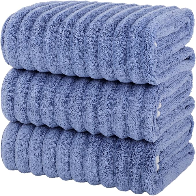 Luxury 3-Piece Quick-Dry Bath Towel Set – Ultra Soft Microfiber Towels | Hand - Image 2