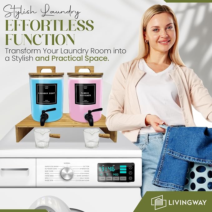 Glass Laundry Detergent Dispenser Set - Image 7